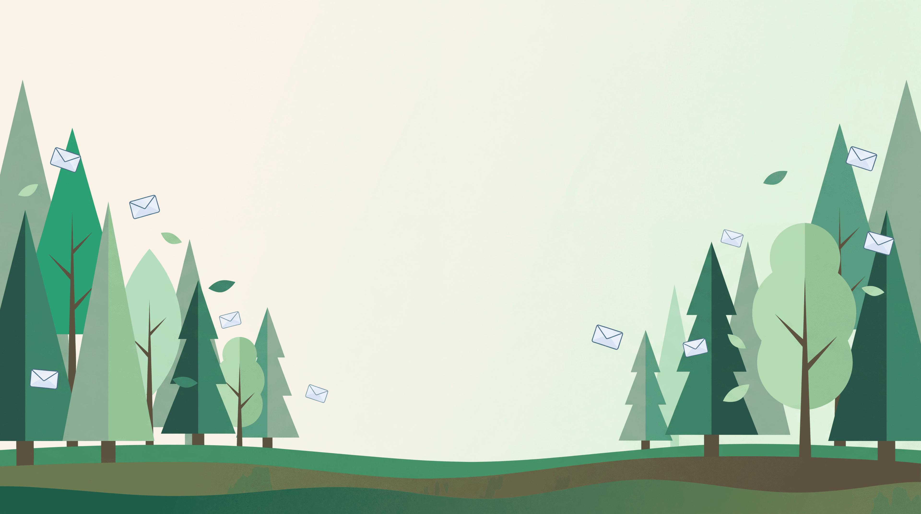 Decorative forest illustration